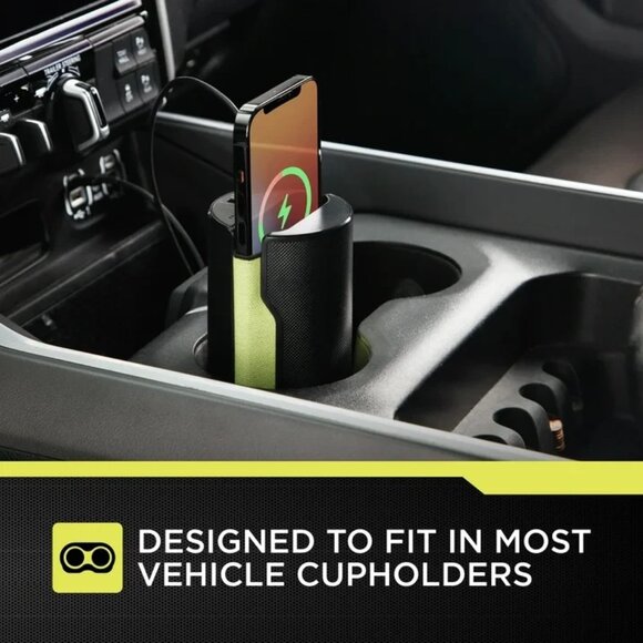 Auto Drive Qi Wireless Cup Holder Power Bank Universal Fit - New Sealed in Box - Picture 8 of 8